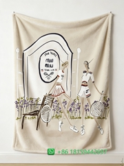 Miumiu Throw Blankets